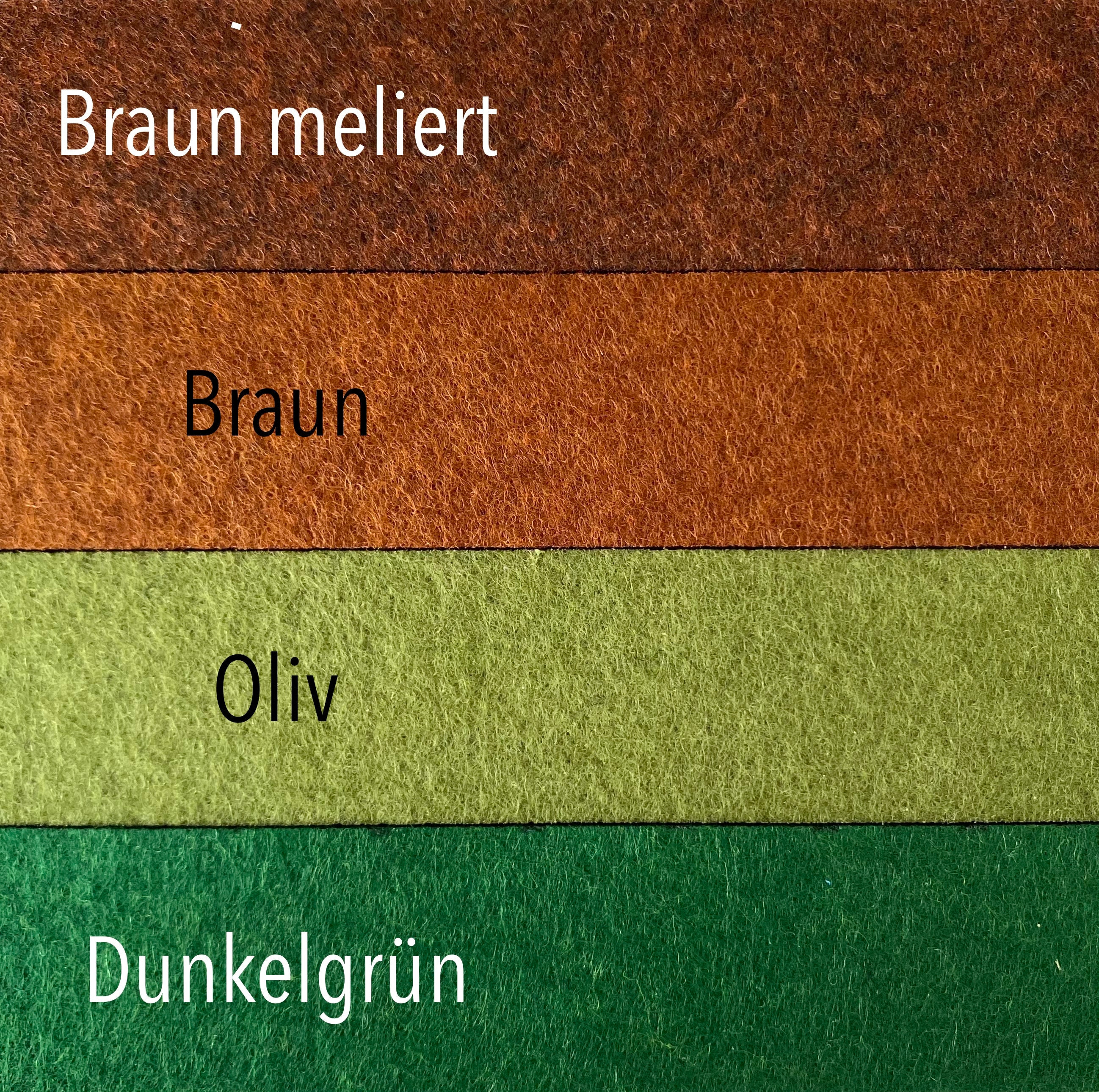 Schlüsselanhänger personalisiert aus Filz mit Name + Kleeblatt