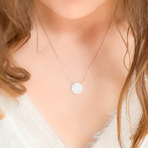 Dainty Rose Gold Necklace for Women - Statement Necklace - Minimalist Necklace - Bridal Necklace Jewelry, Everyday Necklace