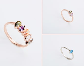 Personalized Mothers Day Gift / Birthstone Ring for Mom , Grandma Gift, Birthstone Ring for Mom, Gifts for Mom, Personalized Jewelry