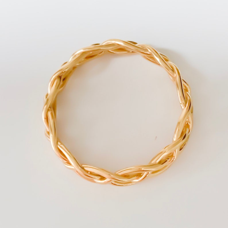 Rings for Women, Braided Ring, Celtic Wedding Band Ring, Dainty Gold Ring, Boho Rings image 5