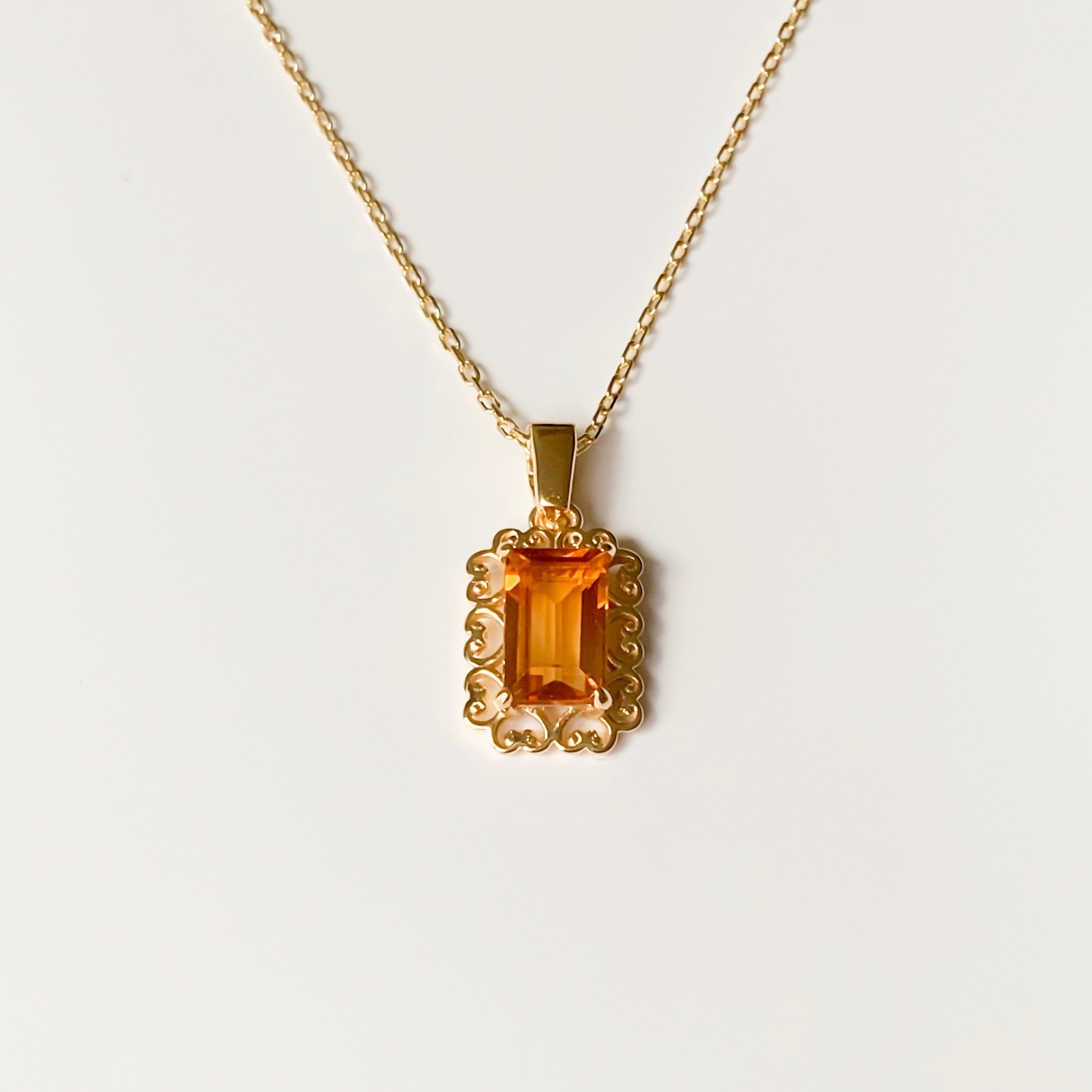 ALIITA ネックレス PERFUME GOTA CITRINE NECKLACE LETRA I CITRINE NECKLACE – ALIITA-US