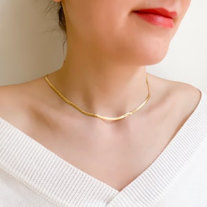 Chain Choker Necklace, Dainty Necklace, Necklaces for Women, Minimalist Necklace, Gifts for her, Gift For women zdjęcie 3