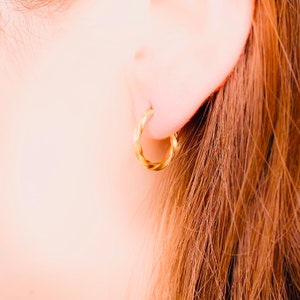 Gold Hoop Earrings Gold Earrings Hoops, Statement Earrings for Women, Geometric Earrings Handmade, Boho Earrings Jewelry, Bohemian Earrings,