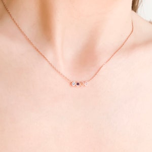 Family Birthstone Necklace, Personalized Necklace,Mothers Necklace,Personalized gift, Birthstone Gifts, Personalized Jewelry, gift for her