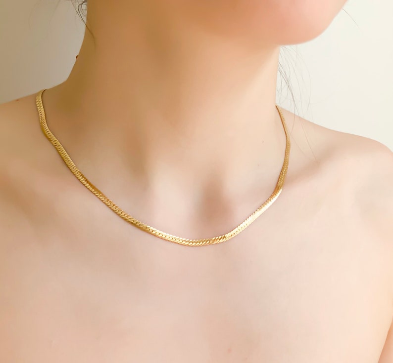Chain Choker Necklace, Dainty Necklace, Necklaces for Women, Minimalist Necklace, Gifts for her, Gift For women image 4