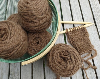 Sonderangebot!!! 1kg handgesponnene Wolle vom Manx Loaghtan Schaf Strickgarn ungefärbt und unbehandelt bulky toll für Grobstrick Projekte