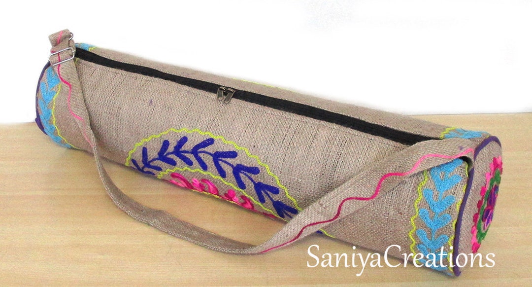 Jute Yoga Bag Boho/vintage/ Jute Etsy UK