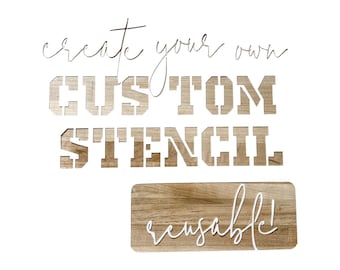 Custom Stencil | Reusable Mylar Stencil for DIY Projects