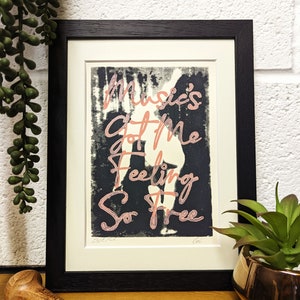 FeelingSoFree Screen/Lino Print