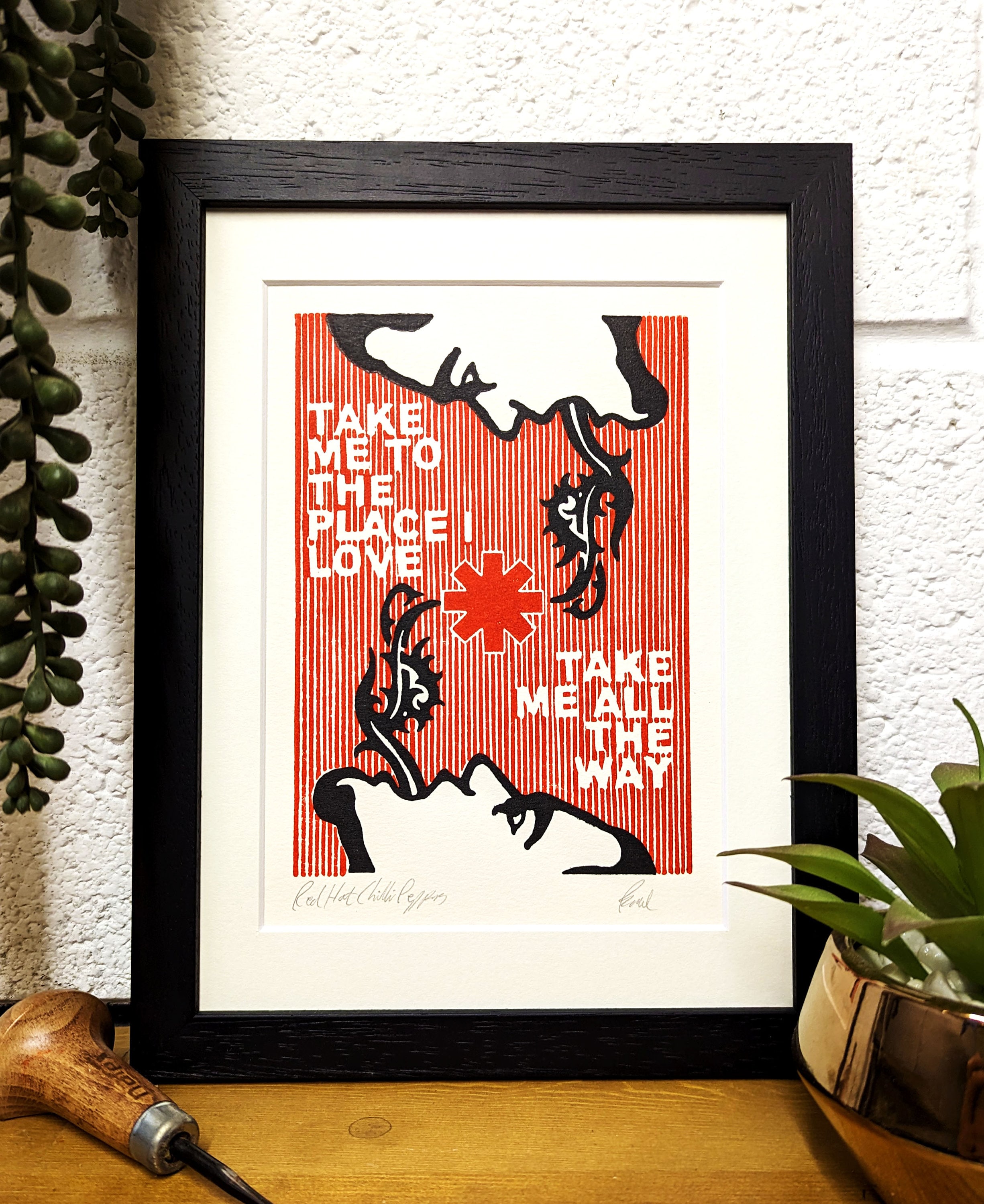 Red hot chili peppers poster - Etsy 日本