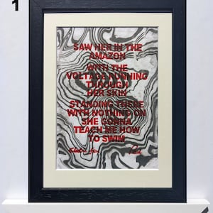 Electric Feel  Suminagashi and Lino Print