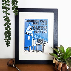Goodison Park- EFC Original Lino print