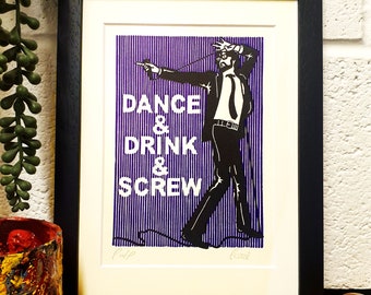CommonPeople Original Lino Print