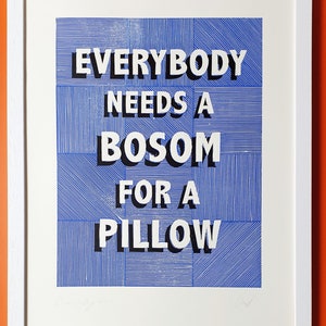 Everybody Needs Lino Print