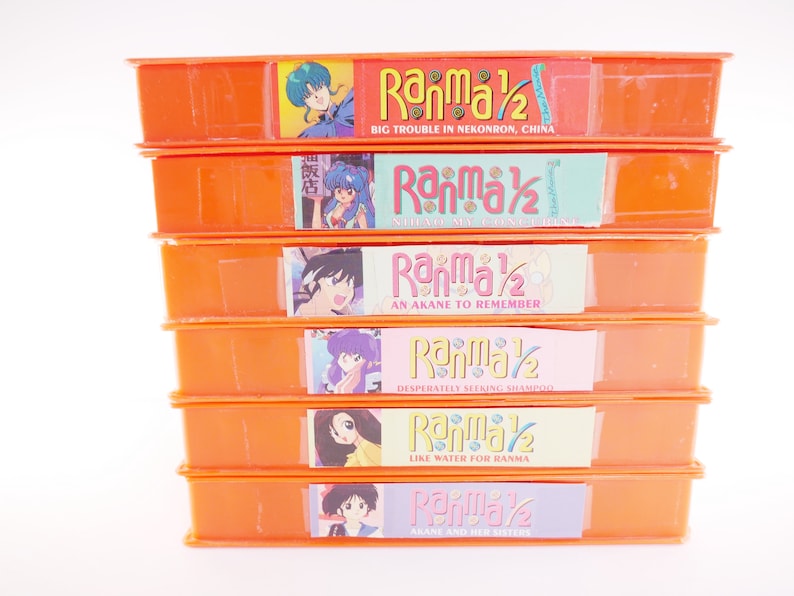 Ranma 1/2 Dubbed Oavs and Movies on VHS Tape Etsy