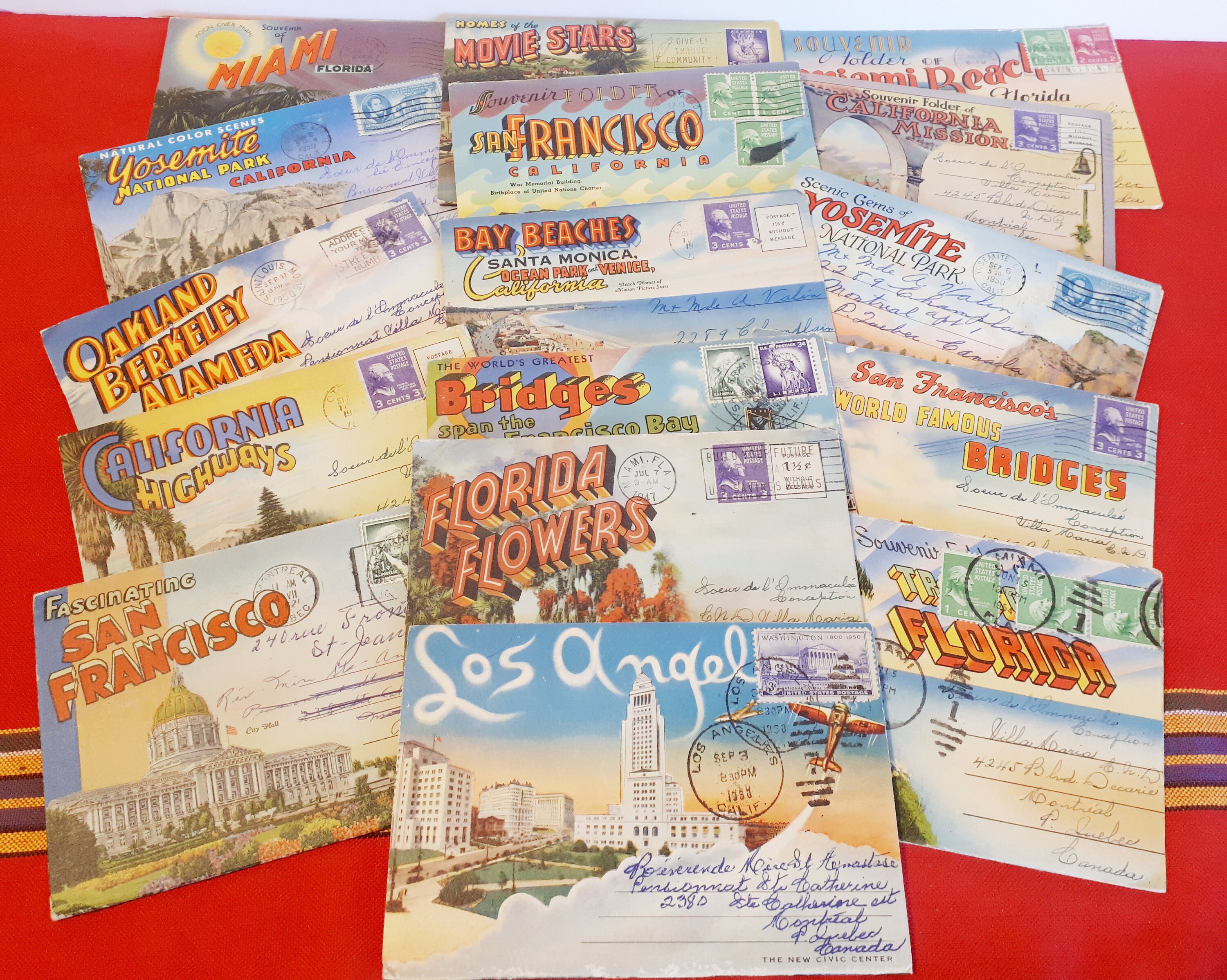 Assorted Fold Out Postcard Books Etsy