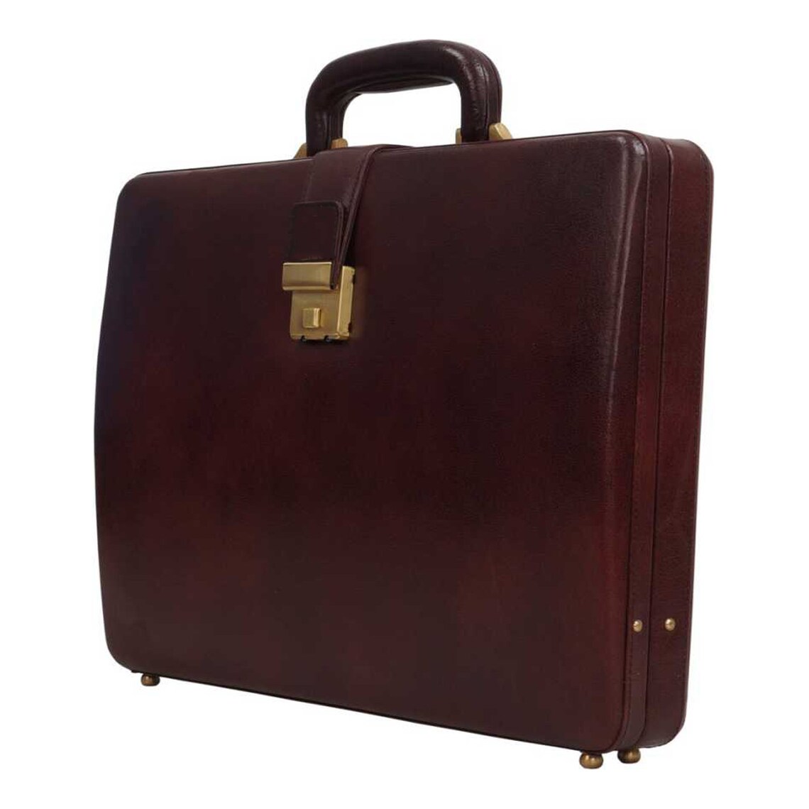 Genuine Leather Attache Briefcase for Men's Office Handbag Etsy