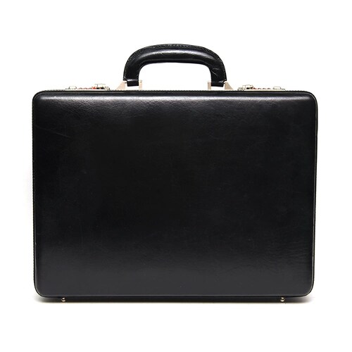 Genuine Leather Attache Briefcase Business Handbag for Men 14 Etsy