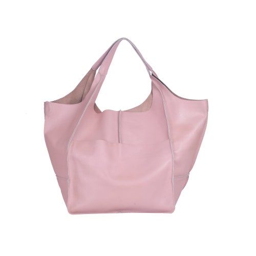Baby Pink Oversize Leather Tote Shopper Bag XXXL Size Leather Bag shops Shoulder Bag Large Travel Bag Leather Shopping Bag Oversized Everyday Tote