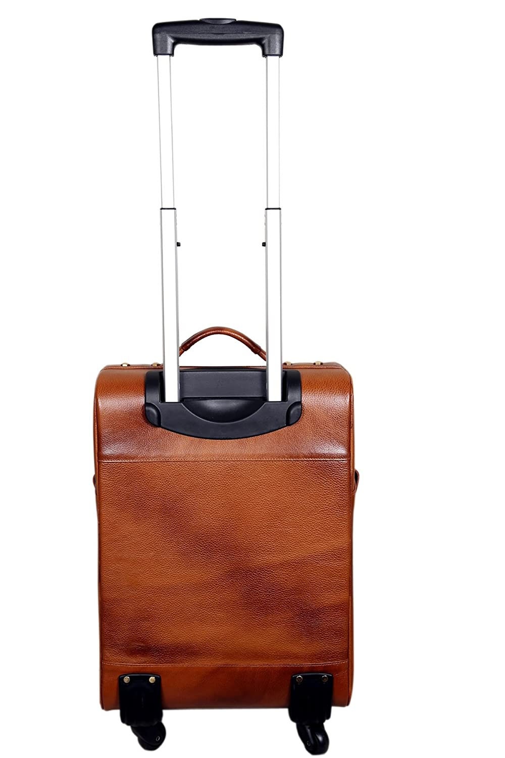 Genuine Leather Trolley Bag Airport 
