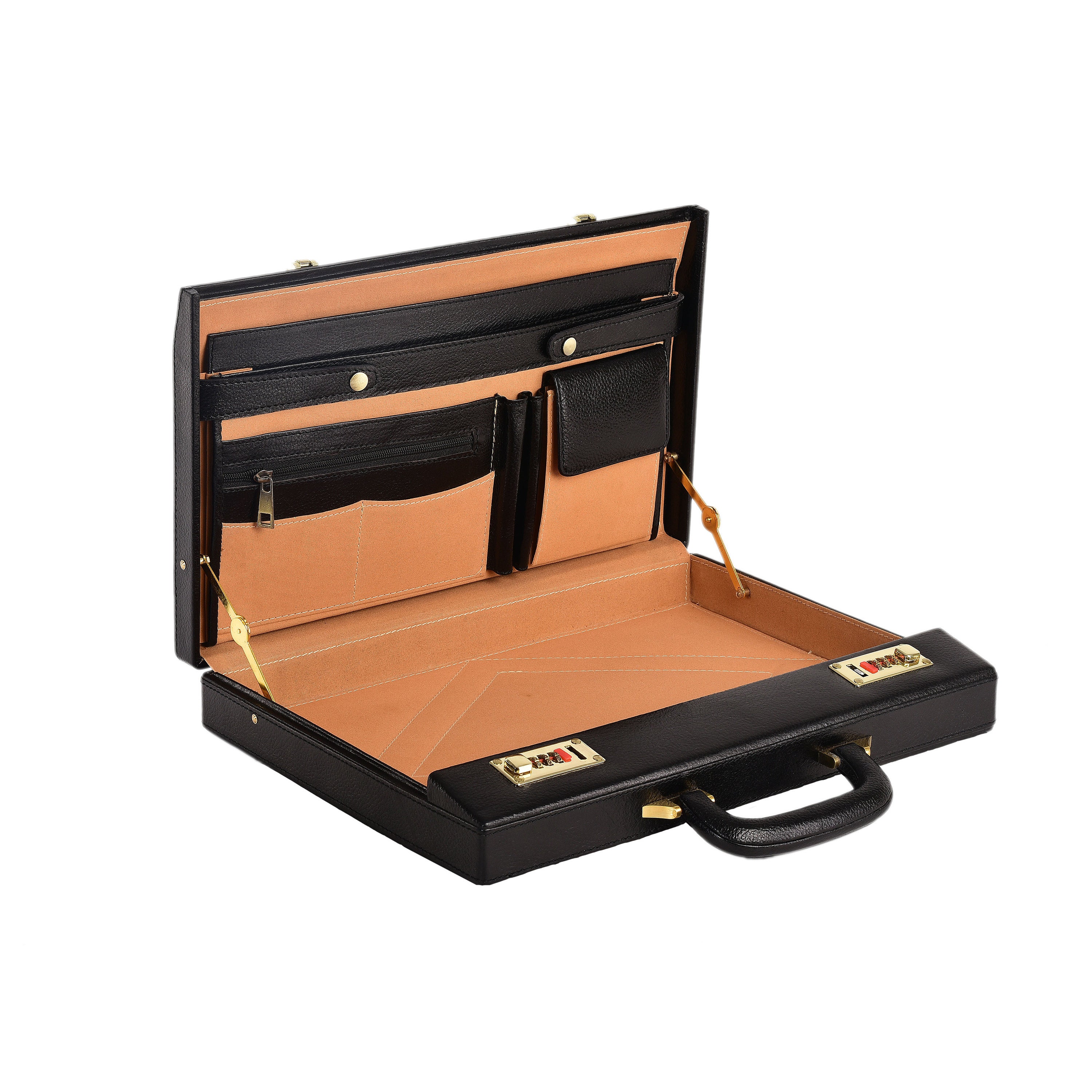 Genuine Leather Attache Briefcase for Men's Leather Etsy