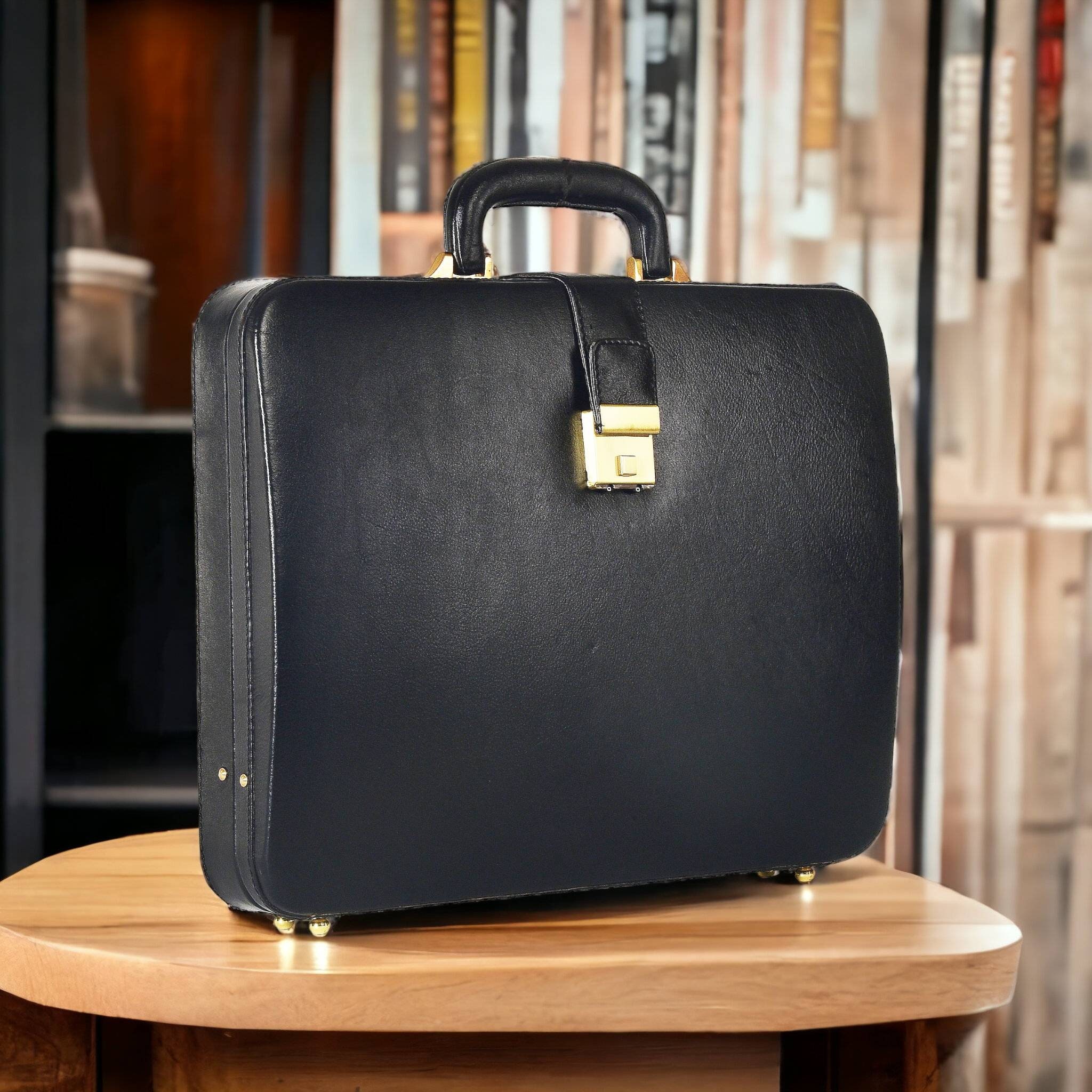 USED Prada Black Re-Nylon and Black Saffiano Leather Briefcase Bag  AUTHENTIC