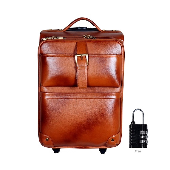 Genuine leather trolley bags Clearance