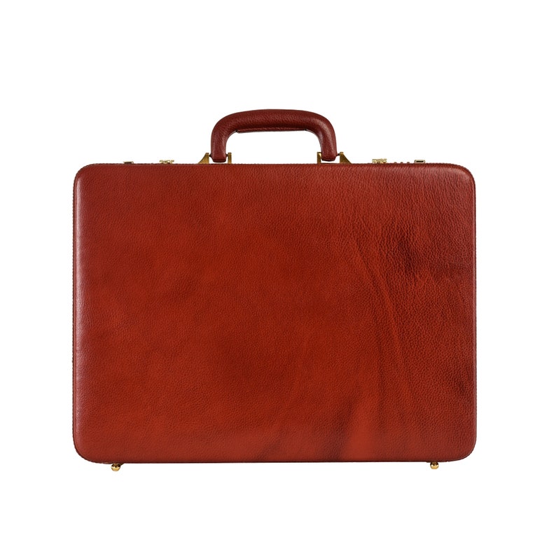 Genuine Leather Expandable Briefcase for Mens Leather Attache Etsy