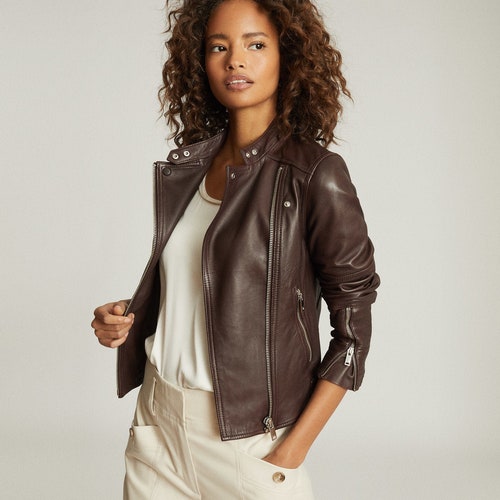 Biker jacket slim clearance fit
