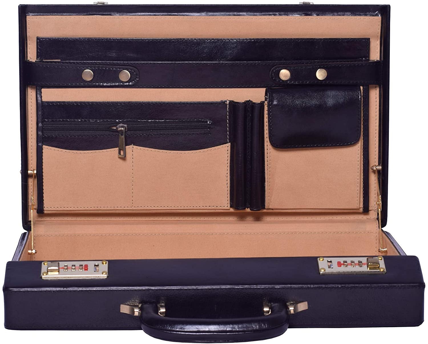Genuine Leather Attache Briefcase for Men's Leather Etsy
