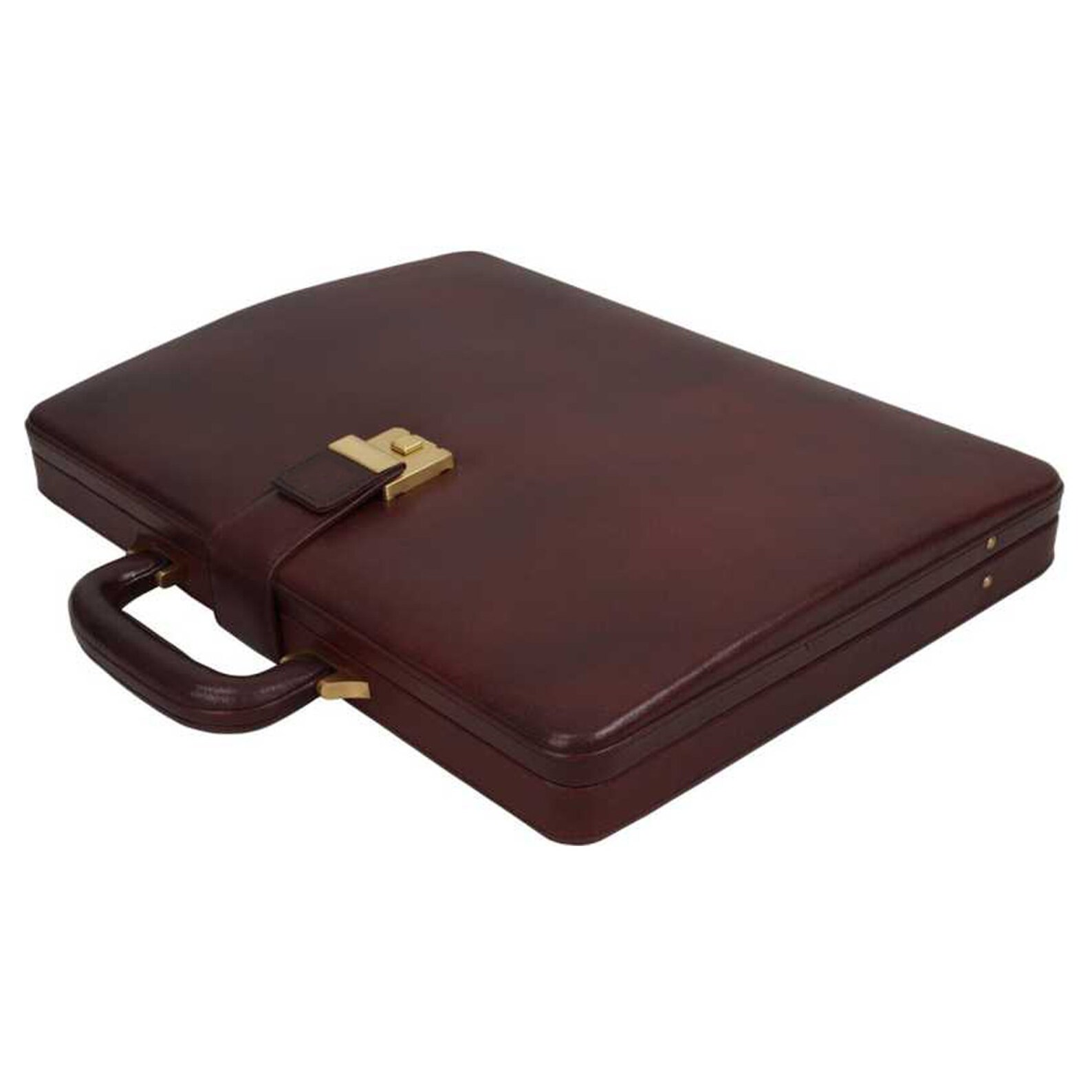 Genuine Leather Attache Briefcase for Men's Office Handbag Etsy