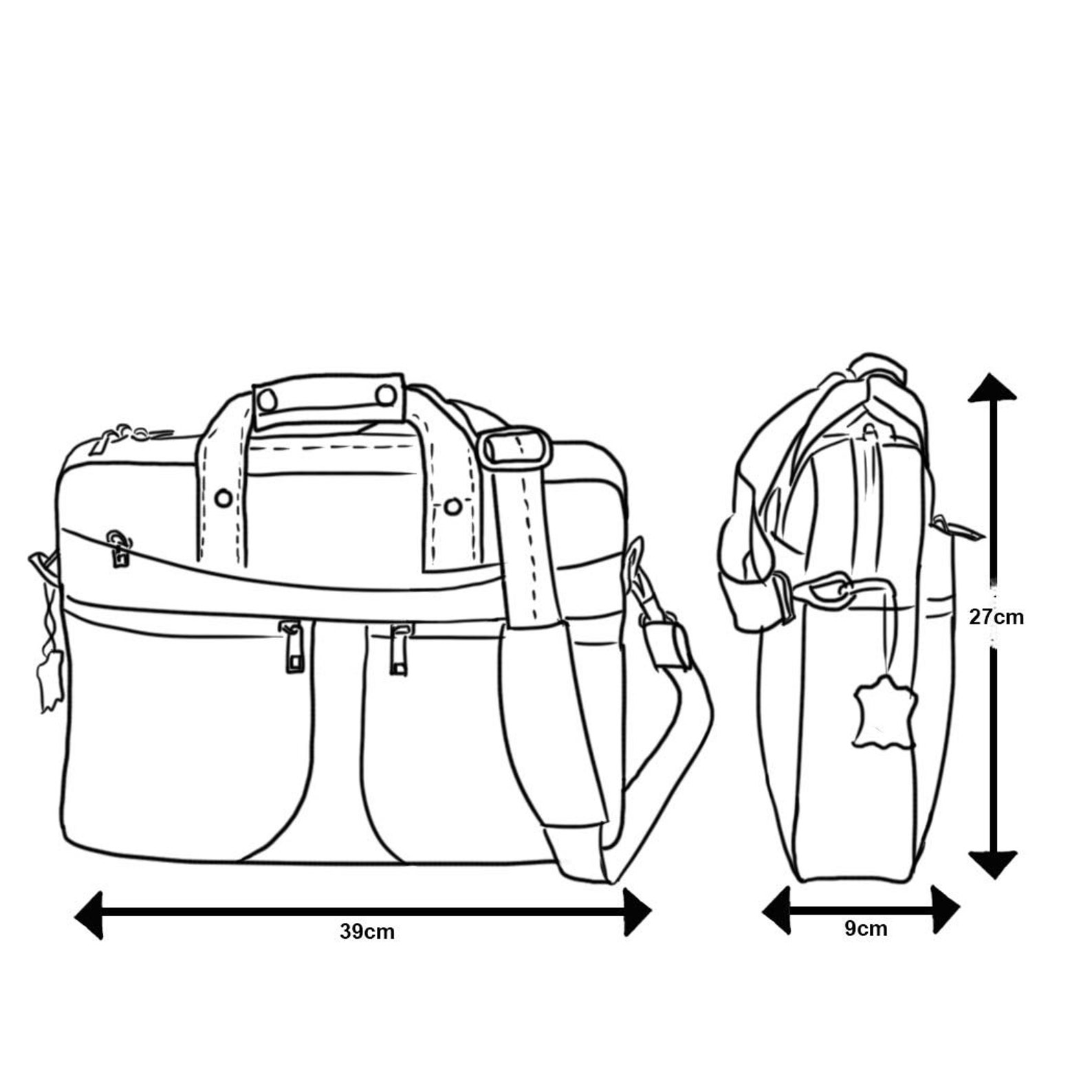 Genuine Leather 15.6 Inch Laptop Messenger Bag for Men Top Etsy