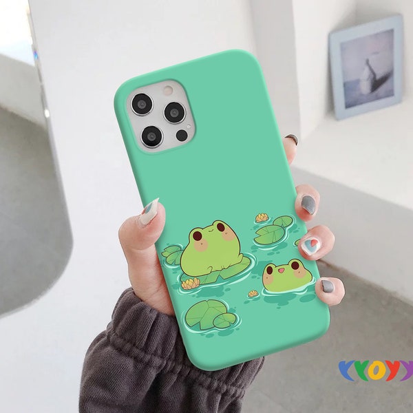 Cute Frogs case Google Pixel 7a 6a 5a Pixel 8 7 Pro Google Pixel 5 4a 3a 5g Pixel 3 4 2 XL OnePlus 12 11R 8t OnePlus Nord 3 N20 YY461