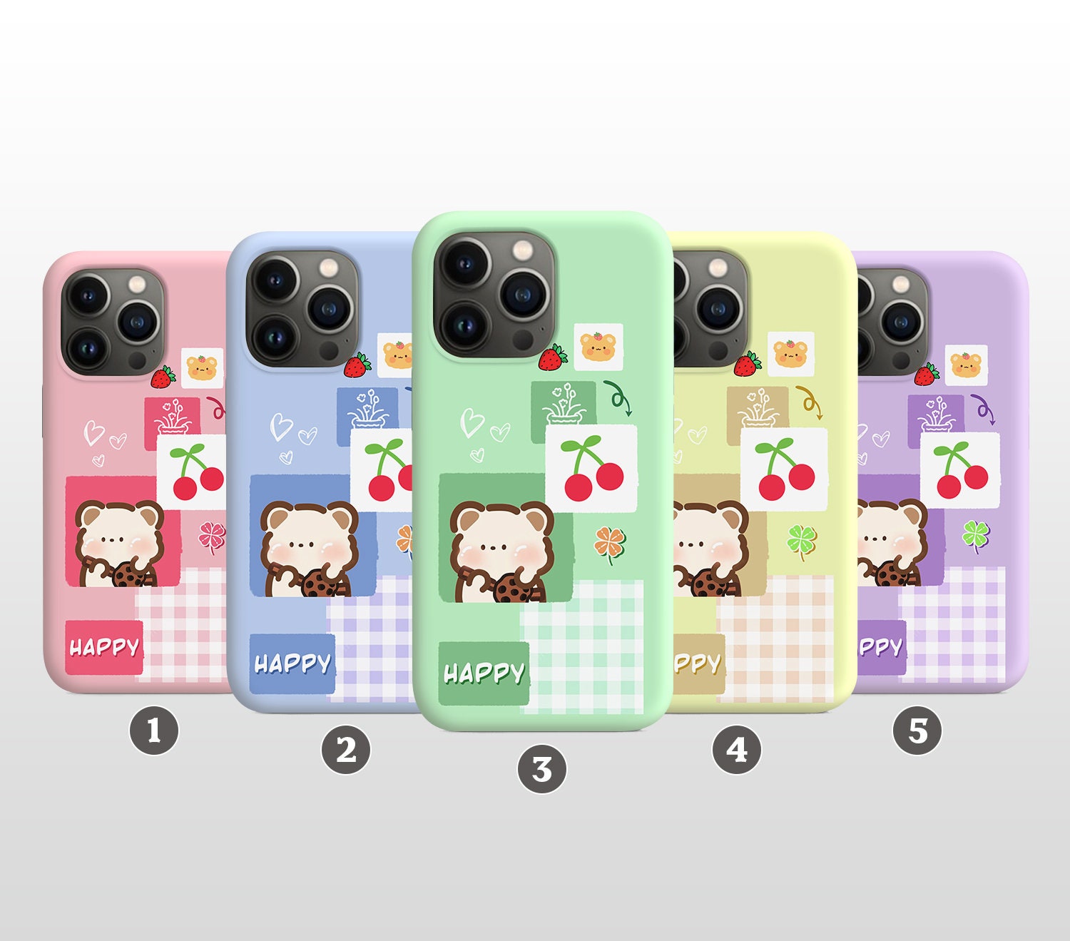 passie Maak plaats Meerdere Pastel Bear Sony Xperia 10 Plus Case Xperia 1 5 Cover Sony XZ - Etsy