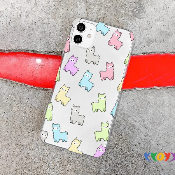 Cute Llama clear case LG G8s V60 V40 V50 ThinQ Lg Velvet 5g  Lg Nexus 5x 5 Lg Stylo 6 5 LG W41 Pro LG K92 G6 K51  Lg Q9 Q52 Q61 YY486