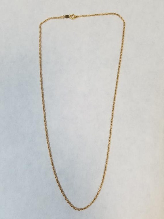 14K Yellow Gold Chain Necklace 15 
