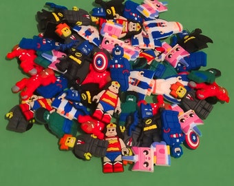 4pcs Set 1 Lego Avengers 2D PVC Shoe Charms Similar to Jibbitz and fit Crocs