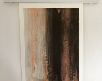 BLACK & COPPER MONO 5 • Original hand pulled screenprint, signed mono print