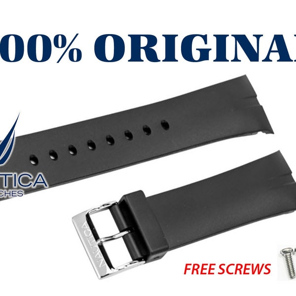 NAUTICA AUTHENTIC Band Strap BLACK 28mm A13600G A34003 A34005G N16535G N16536G N16533G N13530G A13530G N13519G A34001G  N13531G N13523G