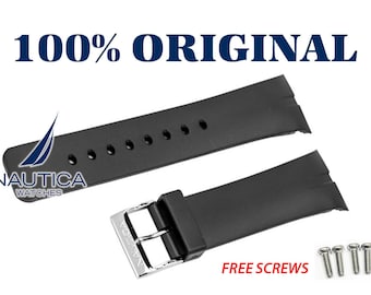 NAUTICA AUTHENTIC Band Trageriemen SCHWARZ 28mm A13600G A34003 A34005G N16535G N16536G N16533G N13530G A13530G N13519G A34001G N13531G N13523G