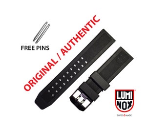 Original Luminox Band 23mm 3050 3150 3080 3950 8400 8800 6600 4200 FP.305020B BLACK BUCKLE