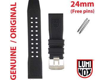 Original Luminox Band 24mm 3500 3580 3720 2401 2403 5020 3780 8830, 8840 3740 1000 1550 1520 3250 3800 3120 3600 SILVER BUCKLE FP.2401.20B