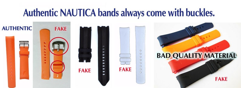 NAUTICA AUTHENTIC WATCHBAND N14538G N14547G N14612G A31505G N14508G N16560G A13010G A11588G A16642G zdjęcie 3