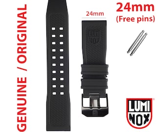 Original Luminox Band 24mm 3500 3580 3720 2401 2403 5020 3780 8830, 8840 3740 1000 1550 1520 3250 3800 3120 3600 BLACK BUCKLE FP.2401.20Q