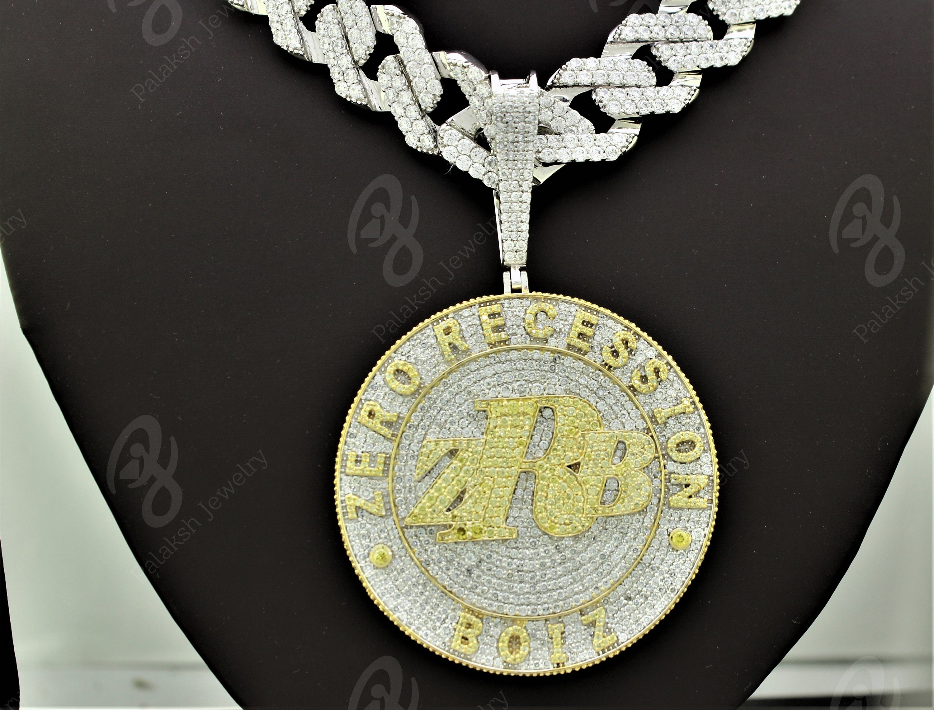 2 ZRB Custom Iced Out Yellow/white 