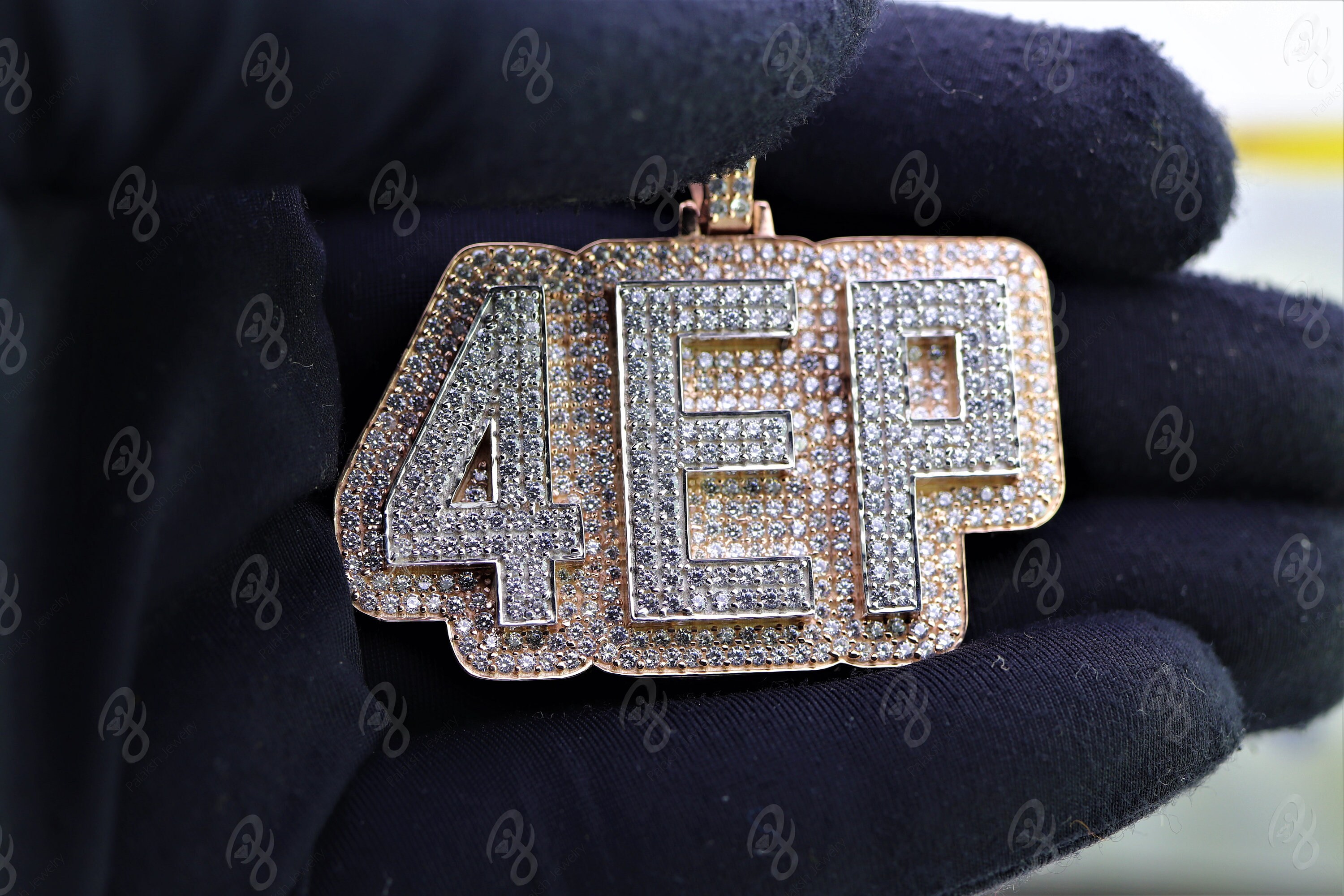 4EP Gold Finish White and Rose Gold Two Tone Personalized | Etsy