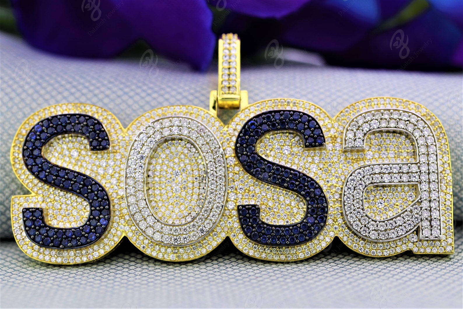2.501.50 SOSA Custom Name/Number Pendant Hip Hop Etsy