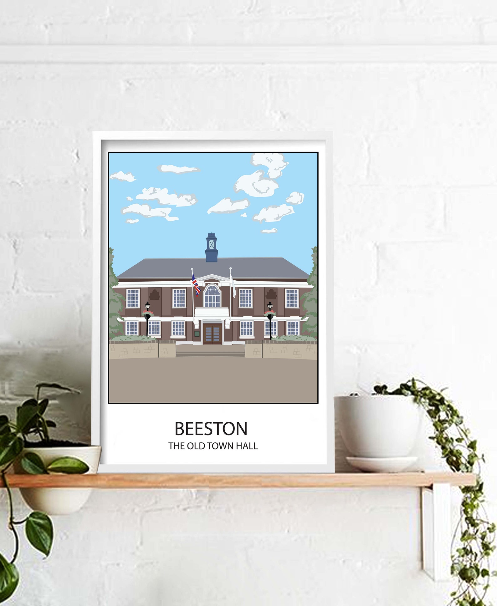 Broxtowe Old Town Hall Beeston Nottingham Local Landmark Etsy