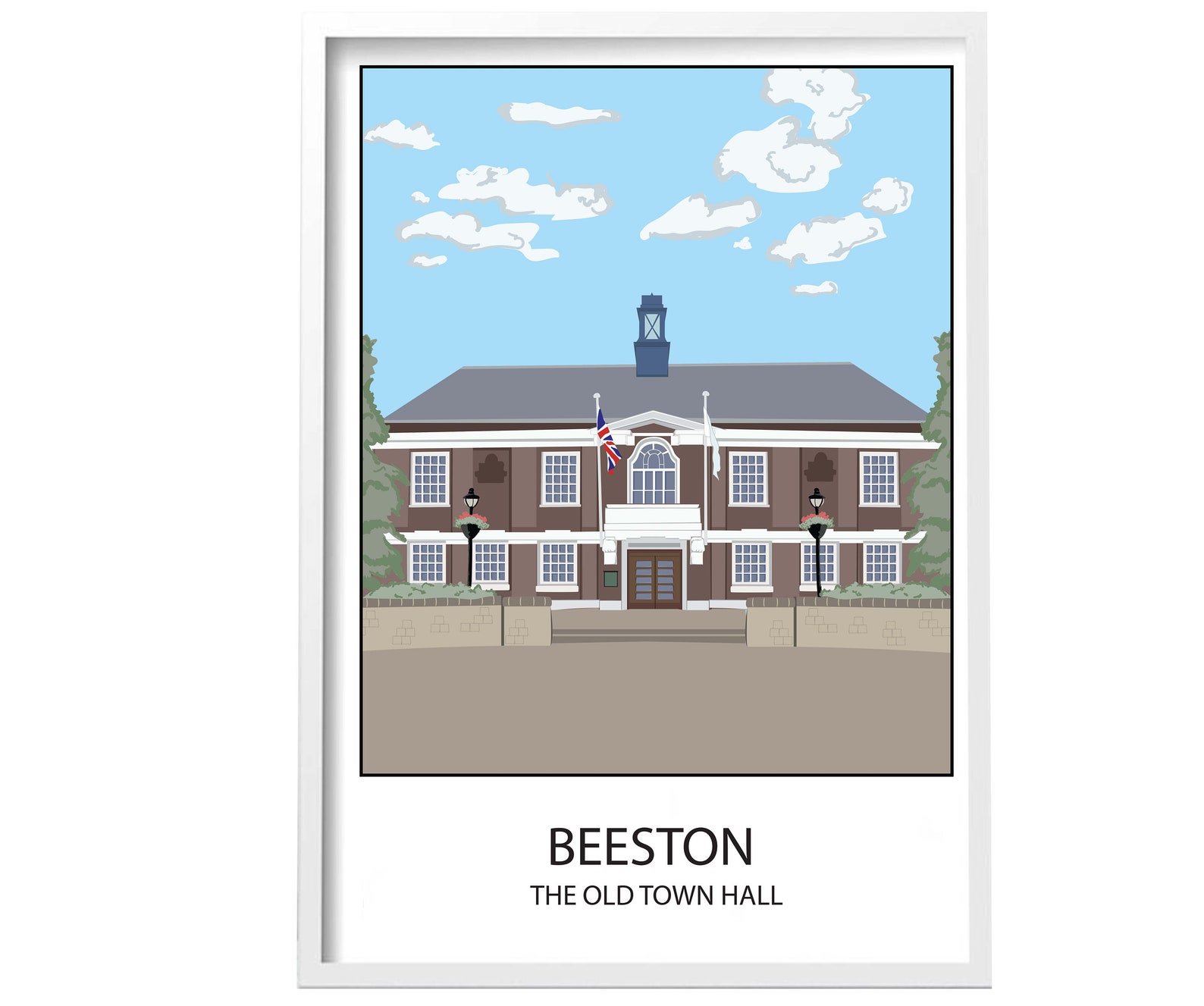 Broxtowe Old Town Hall Beeston Nottingham Local Landmark Etsy