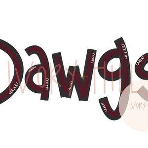Dawgs - Mississippi state bulldogs maroon and grey Printable Digital Download PNG Clipart for sublimation and inkjet printing